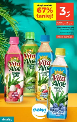 Napój aloesowy Vita Aloe hawaii taste promocja w Dealz