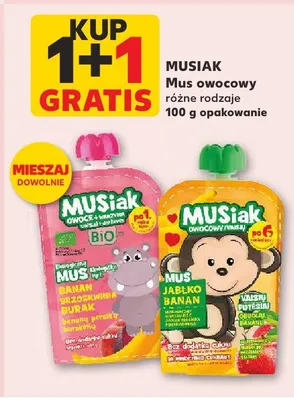 Mus owocowy różne rodzaje promocja w Kaufland