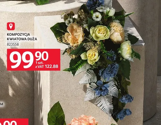 Kompozycja kwiatowa duża promocja w Selgros
