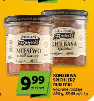Konserwa Miesiwo w sosie własnym Spichlerz Rusiecki promocja w Groszek