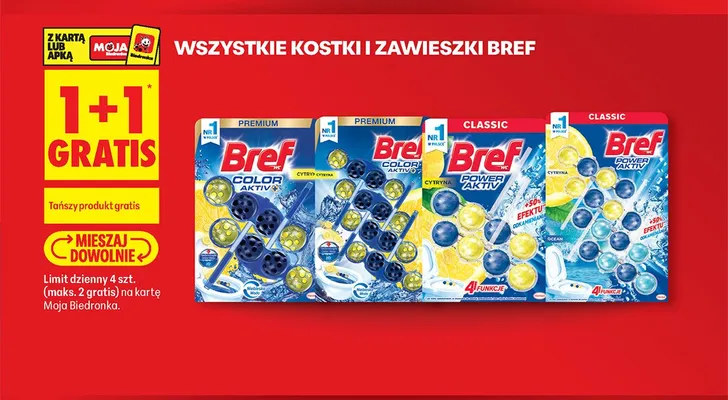 Zawieszka do WC Bref Classic Power Aktiv promocja w Biedronka
