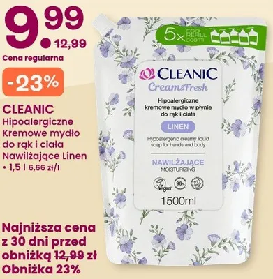 Mydło hipoalergiczne kremowe do rąk i ciała nawilżające linen promocja w Frisco