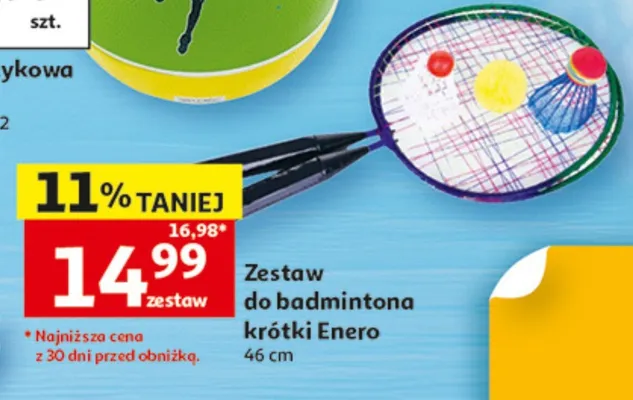 Zestaw do badmintona krótki Enero 46cm promocja w Auchan