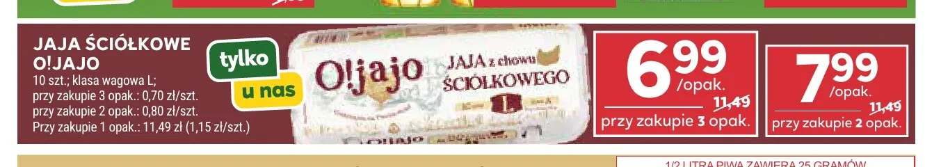 Jaja ściółkowe O!Jajo 10 szt promocja w Stokrotka