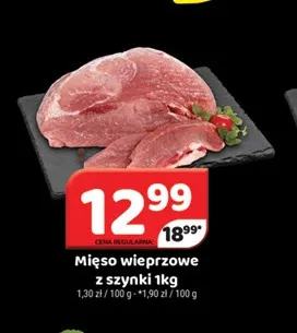 Mięso wieprzowe z szynki promocja w Delfin