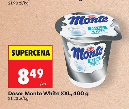 Deser Monte White XXL promocja w Biedronka