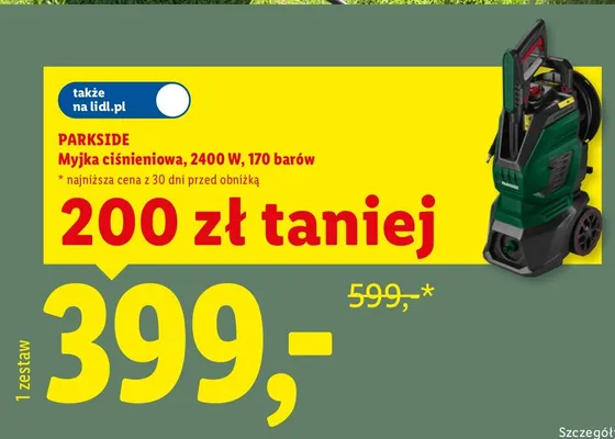 Myjka ciśnieniowa Parkside promocja w Lidl