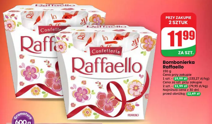 Bombonierka Raffaello promocja w Dino