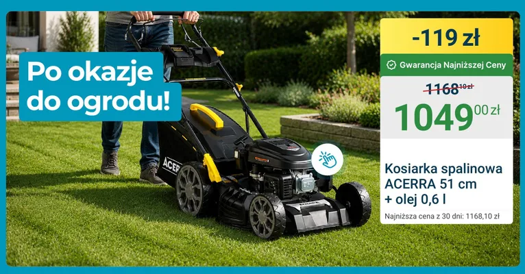 Zestaw kosiarka spalinowa ACERRA + olej promocja w ERLI