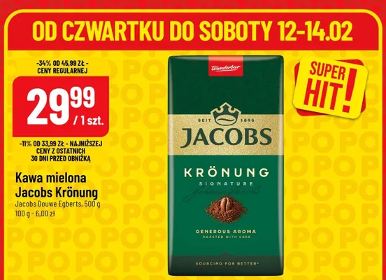 Kawa mielona Krónung promocja w POLOmarket