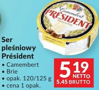 Ser pleśniowy Président różne rodzaje promocja w Makro
