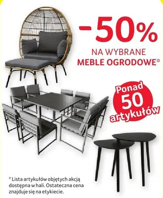 Meble ogrodowe różne rodzaje promocja w Selgros