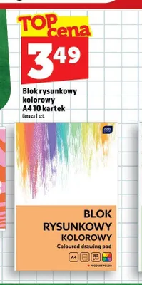 Blok rysunkowy kolorowy A4 Interdruk promocja w TOPAZ