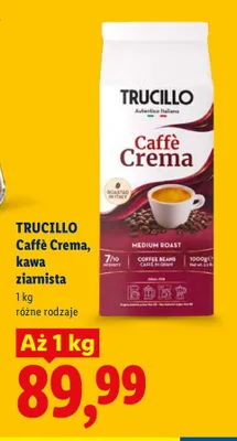 Kawa ziarnista Trucillo Caffè Crema promocja w Lidl