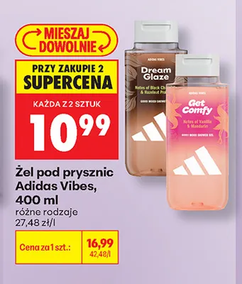 Żel pod prysznic Adidas Vibes promocja w Biedronka