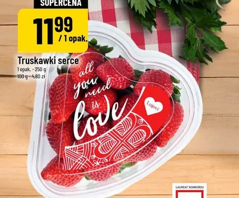 Truskawki serce promocja w POLOmarket