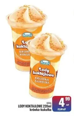 Lody koktajlowe krówka-kukułka promocja w Tomi Markt