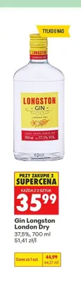 Gin Longston London Dry promocja w Biedronka