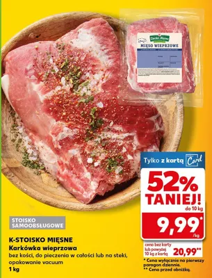 Karkówka wieprzowa bez kości  promocja w Kaufland