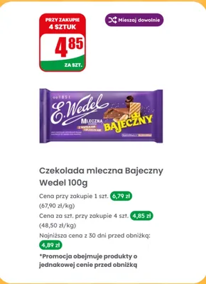 Czekolada mleczna Bajeczny z wafelkami i orzeszkami promocja w Dino