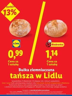 Bułka ziemniaczana jasna promocja w Lidl