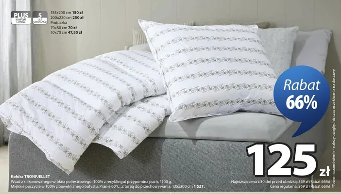 Kołdra TRONFJELLET 200x220cm promocja w Jysk