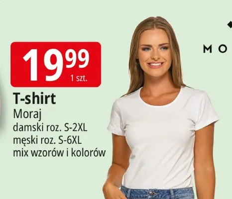 T-shirt damski roz. S-2XL promocja w Leclerc