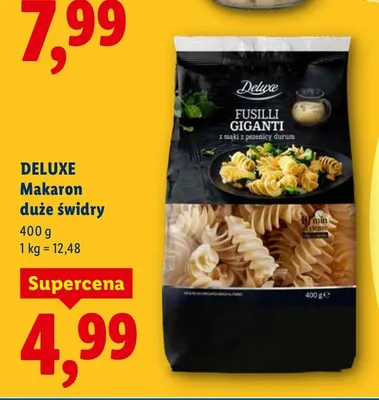 Makaron duże świdry promocja w Lidl