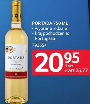 Wino Portada 750 ml promocja w Selgros