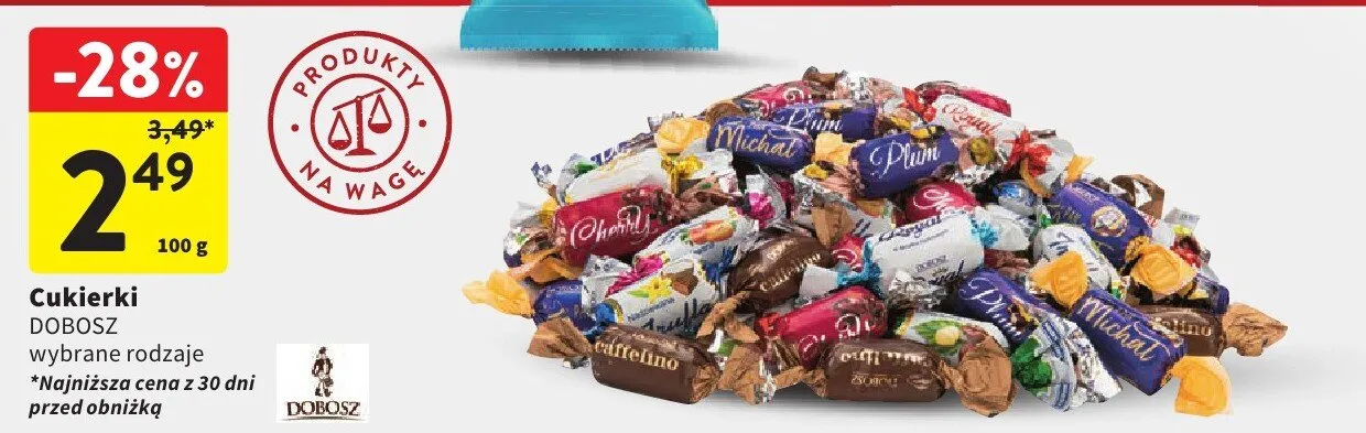 Cukierki Dobosz promocja w Intermarche