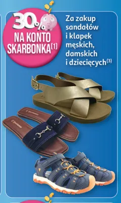 Sandały i klapki promocja w Auchan
