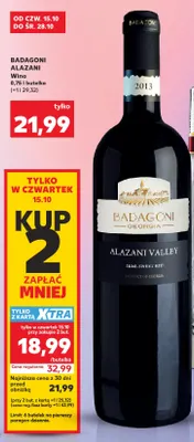 Wino czerwone Badagoni Alazani promocja w Kaufland