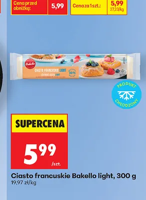 Ciasto francuskie Bakello light promocja w Biedronka