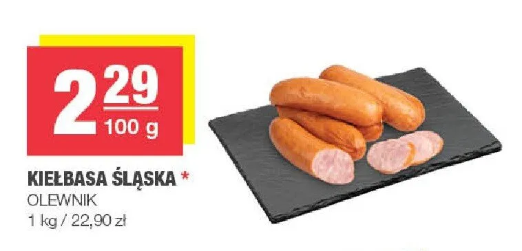 Kiełbasa śląska Olewnik promocja w SPAR