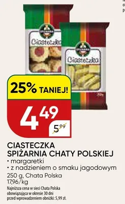 Ciasteczka margaretki Spiżarnia Chaty Polskiej promocja w Chata Polska