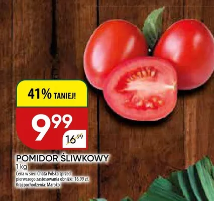 Pomidor śliwkowy promocja w Chata Polska
