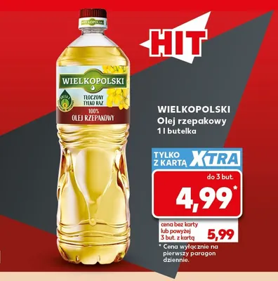 Olej rzepakowy Wielkopolski promocja w Kaufland