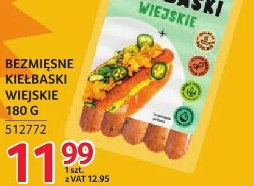 Kiełbaski wiejskie BezMięsne 180g promocja w Selgros