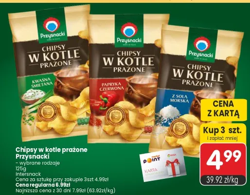Chipsy w kotle prażone Przysnacki papryka czerwona promocja w Market Point