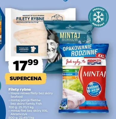 Mintaj filet bez skóry XXL Abramczyk promocja w Netto