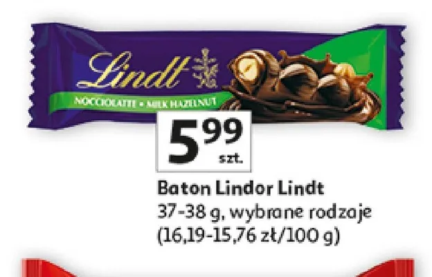 Baton Lindor Lindt promocja w Auchan