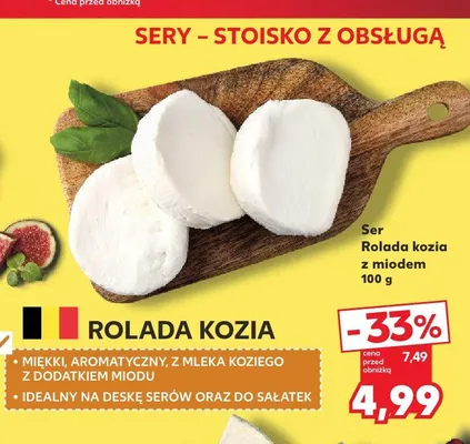 Ser Rolada kozia z miodem promocja w Kaufland