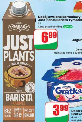 Deser o smaku truskawkowym Gratka promocja w Dino