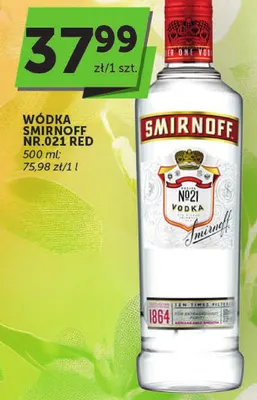 Wódka Smirnoff NR.021 RED promocja w Groszek