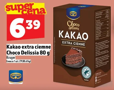 Kakao extra ciemne promocja w TOPAZ