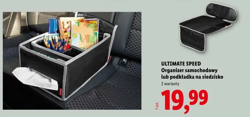 Organizer samochodowy lub podkładka na siedzisko ULTIMATE SPEED promocja w Lidl