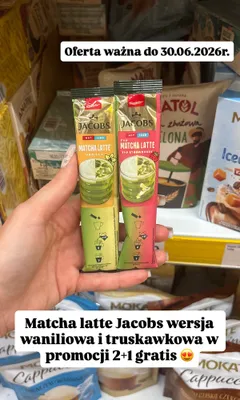 Napój w proszku Matcha Latte Jacobs promocja w Dino
