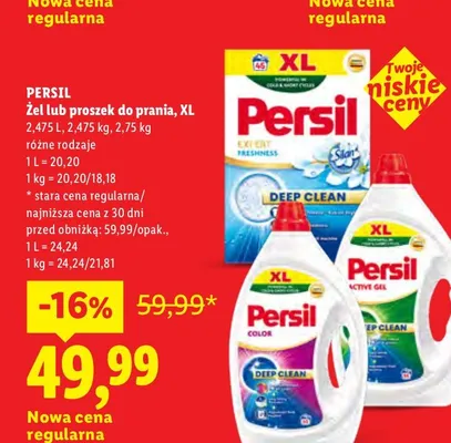 Proszek do prania Persil XL promocja w Lidl