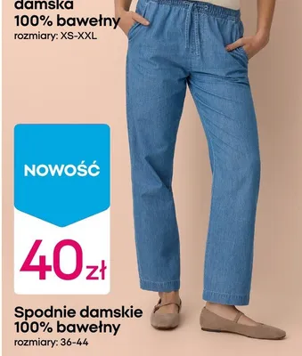 Spodnie damskie 100% bawełny promocja w Pepco