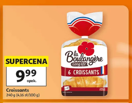 Croissants La Boulangère 6-pak promocja w Auchan